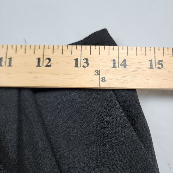 The Kooples Black Pencil Mini Skirt with Draped Overlay Size 2 - Picture 7 of 13